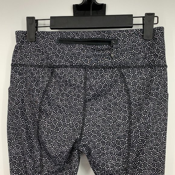 Lululemon Leggings Pace Rival Crop Scatter Star Black Luxtreme - Picture 12 of 15